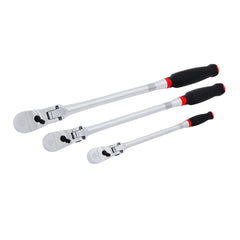V-Series™ 1/4 in, 3/8 in and 1/2 in Drive Comfort Grip Long Flex Head Ratchet (3 PK)