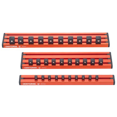 V-Series™ Magnetic Orange Socket Rails (3 PK)
